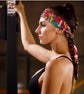 Blue Sports Headband with Removable Bluetooth Speakers