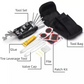 16-in-1 bicycle repair tool kit - multi-tool, tire patch, tire lever & file
