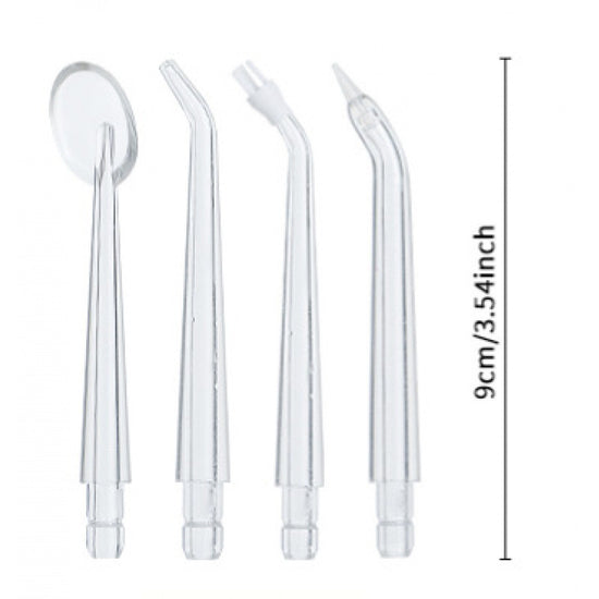 White Cordless Water Flosser, USB Rechargeable with 4 Tips