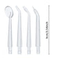 White Cordless Water Flosser, USB Rechargeable with 4 Tips