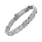 3-Pack 13cm Clover Magnetic Bracelet Set – Rose Gold/Gold/Silver Tone,Crystal Inlay for Women