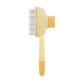 4-Pack Self-Cleaning Pet Brush Set – Stainless Steel Deshedding Slicker Combs (2 Long Pin & 2 Dual Pin) in Green & Yellow Tones