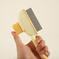 4-Pack Self-Cleaning Pet Brush Set – Stainless Steel Deshedding Slicker Combs (2 Long Pin & 2 Dual Pin) in Green & Yellow Tones