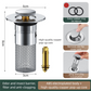 2-Pack Pop-Up Sink Stopper with Hair Catcher – Standard (34-40mm) Drain Filter,Basin Drain Filter Upgrade