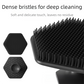 4-Pack Silicone Face Scrubber & Gentle Exfoliator – Antimicrobial Facial Cleansing, Multi-Color Brush Set