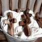 Set of 5 Black Peachwood Heart Cross – Multi-functional Spiritual Symbols for Home and Office, Religious, Ornaments Mini