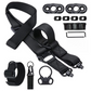 Black Quick-Adjust MS4 Tactical Sling System - Single/Two-Point Conversion Kit for Outdoor Gear