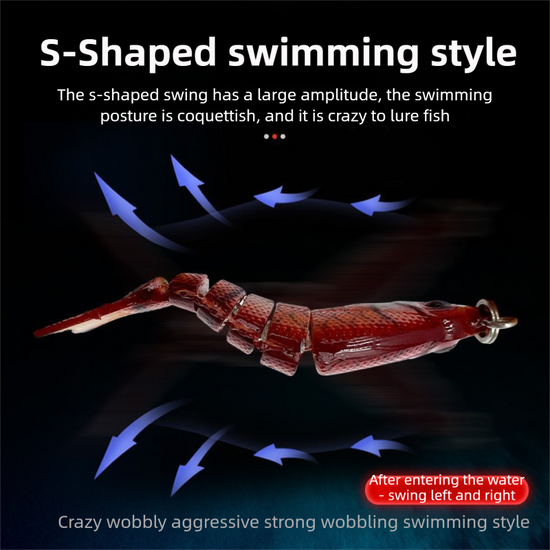 5-Pack 2" Lifelike Jointed Swimbaits for Crappie Bass Trout, , Swimbait for Relax Family Fishing