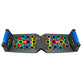 30-Hole Black Foldable Push Up Board with Resistance Bands & Non-Slip Grips for Home Gym