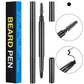 4-Pack Black Beard Filler Pen for Men - Waterproof, Precision Tip and Brush for Covering Beard and Hairline