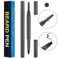 4-Pack Dark Brown Beard Filler Pen for Men - Waterproof, Precision Tip and Brush for Covering Beard and Hairline