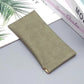 3-Pieces PU Green Leather Glasses Pouch(18 * 8 CM) – Water Resistant, Soft Lining, Snap Closure, Universal Storage