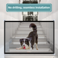 2-Pack Extra Wide Black No-Drill Pet Safety Barrier(180x72cm) With Hooks  - Portable Mesh Dog Gate for Doorways, Stairs and Hallways,  Easy Installation and Wall-Friendly
