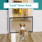 2-Pack Extra Wide Black No-Drill Pet Safety Barrier(180x72cm) With Hooks  - Portable Mesh Dog Gate for Doorways, Stairs and Hallways,  Easy Installation and Wall-Friendly