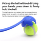 3-Pack Pink PP Dog Tennis Ball Launcher Stick(48 × 8 CM) - Manual Fetch Thrower for Long Distance Outdoor Training & Hands-Free Pickup