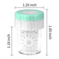 4-PCS Pink Manual Rotation Contact Lens Cleaner Case - Portable Cosmetic Lenses Storage Container & Travel Cleaning Kit