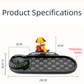 3-in-1 Cute mouse Car Dashboard PVC Anti-Slip Mat - 360° Phone Holder & Magnetic Parking Plate, Washable, Non-Marking Grip