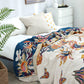 Pure Cotton Multi-Layer Gauze Blanket(Classic A, 240 cm x 240 cm) - Lightweight, Ultra-Breathable, and Moisture-Wicking Summer Quilt for Hot Sleepers