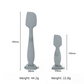 4-Pack Grey Small Silicone Ointment Applicator Spatulas(10 CM x 3.3 CM) - Cream Spreader with Suction Base, Hygienic & Precise