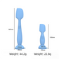 4-Pack Blue Small Silicone Ointment Applicator Spatulas(10 CM x 3.3 CM) - Cream Spreader with Suction Base, Hygienic & Precise