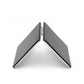 4-Pack Black Jumbo Square Folding Compact Mirror(8X8CM) - Men&