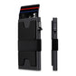 2-Pack Black Metal Thin Slim Men Women Pop Up Wallet (10.1 x 6.9 x 1.7 cm) - RFID Anti-theft Card Holder with box