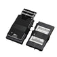 2-Pack Black Metal Thin Slim Men Women Pop Up Wallet (10.1 x 6.9 x 1.7 cm) - RFID Anti-theft Card Holder with box