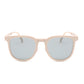 Ultra-Light Foldable TR Sunglasses for Women with Storage Bag - 15° Adjustable Temples & Premium Hinges, UV Protection (White Frame/Grey Lenses)