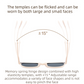 Ultra-Light Foldable TR Sunglasses for Women with Storage Bag - 15° Adjustable Temples & Premium Hinges, UV Protection (Black Frame/Pink Lenses)