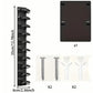 2-Pack 10-Tier Black Wall-Mounted Hat Rack with Installation Accessories - Space-Saving Plastic Baseball Cap and Other Hat Organizers