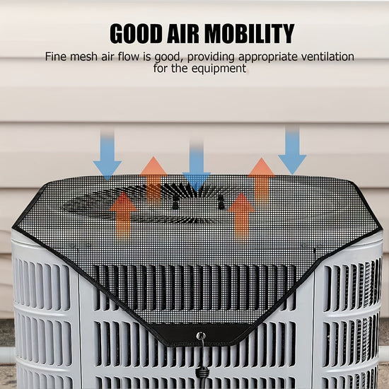 2-Pack Ventilated Resin Mesh Outdoor Air Conditioner Cover(91x91cm / 36x36inch) - Anti-Sun Heat Reduction AC Unit Net for Exterior Use