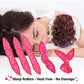 20-Pack Blue Polka Dot Bow Sponge Hair Rollers Set -  Soft Sleep Pillow Lazy No-Heat Curler for Heatless Loose Curls Hair Style