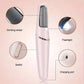 White Wireless Electric Foot Grinder With Two Heads - Automatic Pedicure Tool for Removing Callus and Dead Skin, Portable Small Handheld Design & USB Rechargeable