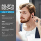 Black Portable Manual Ear Massager - Natural Relief and Decompression Tool, Inner Ear Pressure Stimulator Device