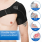 Adjustable Neoprene Sports Shoulder Brace - Compression Support for Dislocation, Strain Prevention, and Injury Recovery