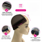 2-Pack Beige U-Part Covered-Ear Wig Cap with 4x5 Inch Double Velvet Lace - Comfort & Stability, for Wig Making and Secure Wear