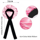 2-Pack Wine Red Satin Bonnet with Wide Band and Bow Tie - Hair Care Sleep Cap and Turban for Women
