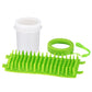 Green Large Size Quick & Easy-Clean Dog Paw Cleaner Cup - PP+TPR Material, Gentle Pet Grooming Tool