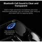 Black Comfortable AI Smart Anti-Blue Light Half-Rimmed Glasses - Lightweight, Stereo Audio, Clear Noise Reduction, All-Day Wear
