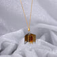 Gold Titanium Steel Fading-Resistant Envelope Locket Necklace - Openable Love Letter Pendant for Couples