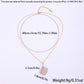 Gold Titanium Steel Fading-Resistant Envelope Locket Necklace - Openable Love Letter Pendant for Couples