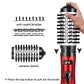 2-in-1 Grey-Purple Automatic Rotating Hot Air Styler(38/50mm Curling Barrel) - Multifunctional Hair Dryer Brush, Straightener & Curler with 3 Heat Settings and 360° Bi-directional Rotation