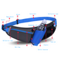 Blue Adjustable Large Capacity Outdoor Sports Running Waist Pack(Waistline 70-160CM) - Multifunctional Marathon Pouch With Water Bottle Holder & Headphone Exit
