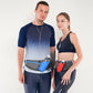 Green Adjustable Large Capacity Outdoor Sports Running Waist Pack(Waistline 70-160CM) - Multifunctional Marathon Pouch With Water Bottle Holder & Headphone Exit