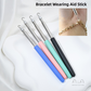2-Pack Blue Jewelry Fastener Helper Tool - Quick Bracelet & Fine Chain Wearer Aid With Telescopic Titanium Steel Hook