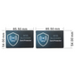 Black White Style RFID & NFC Blocking Card Set (5 Pack) - Contactless NFC ID / Credit Card Protection, Anti-Skimming Shield for Wallet