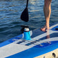 2-Pack Pink Outdoor Surfboard Water Bottle Holder - Portable PP & Silicone Drink Stabilizer for Water Sports