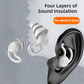 2-Pairs Pink Noise Reduction Silicone Ear Plugs for Swimming, Sleep, and Study - Waterproof Reusable Sound Blocking Earplugs
