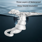 2-Pairs Green Noise Reduction Silicone Ear Plugs for Swimming, Sleep, and Study - Waterproof Reusable Sound Blocking Earplugs