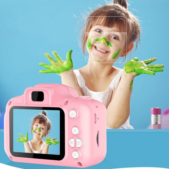 X2 Pink HD Dual Lens Kids Unicorn Digital Camera - Multi-Functions With 20MP Interpolation, Photo & Multiple Filters, 1080P Video and Game